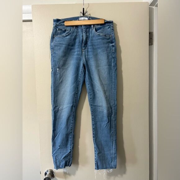 LOFT Denim - Loft skinny Jean with distressed hem